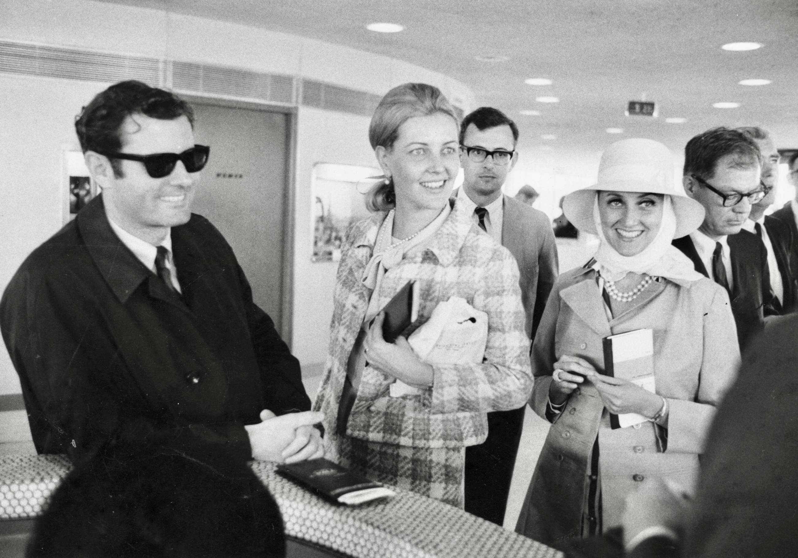 Joe and Winnie on their way to Kenya on his first trip as Peace Corps Director.