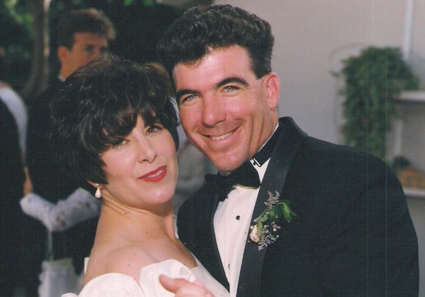 I love this picture of Lisa and her brother, John, at their sister Valerie's wedding.