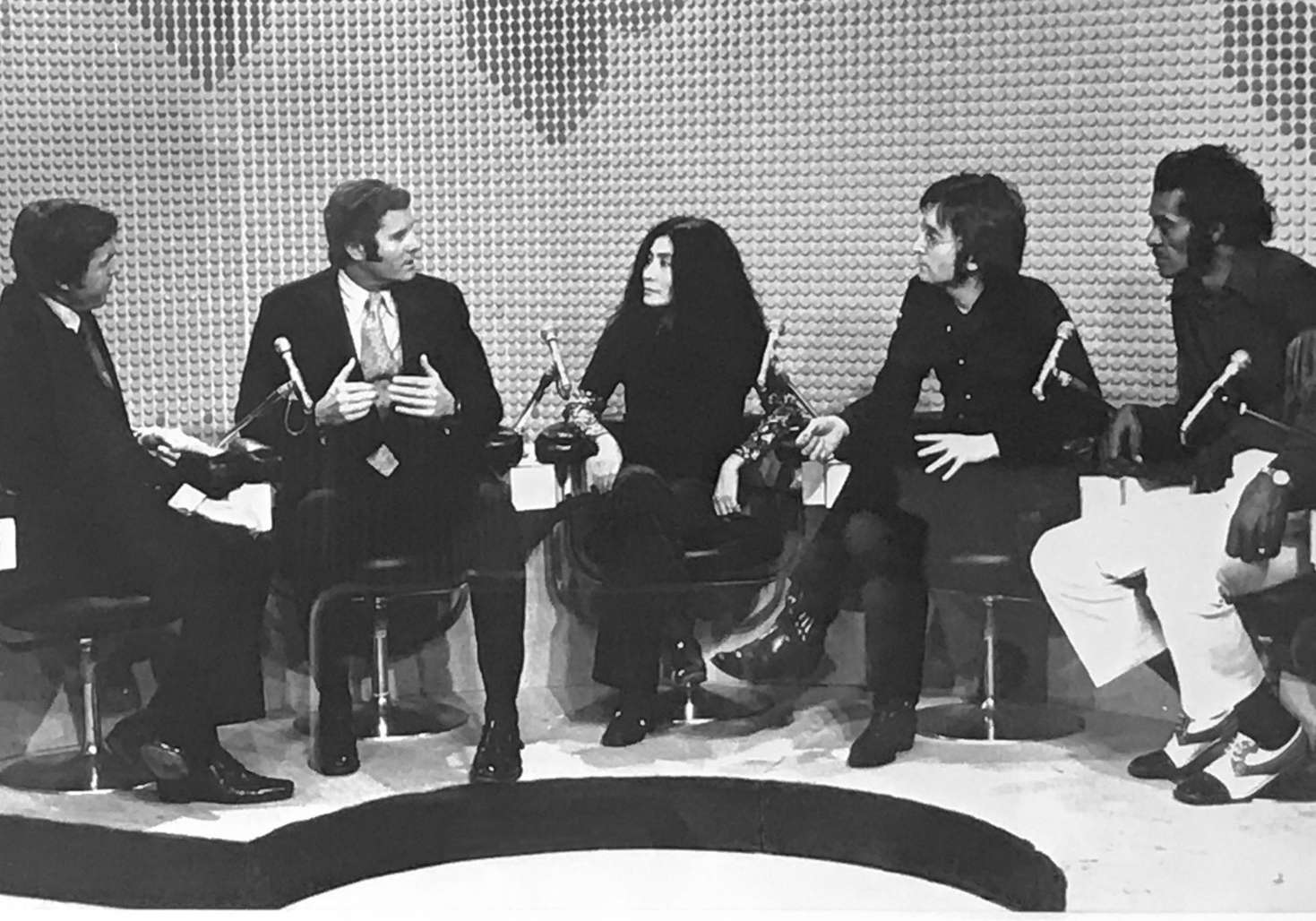 Joe talking about the Peace Corps and ACTION on the Mike Douglas Show alongside Chuck Berry at the invitation of John Lennon and Yoko Ono, who guest hosted the program for one week in 1972.