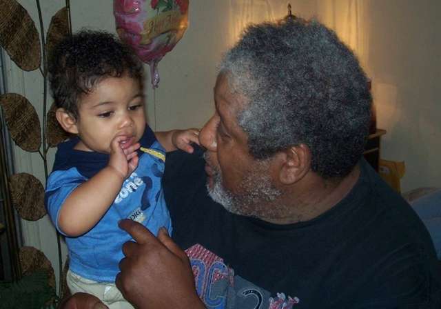 Alvin with his Grandson, papas