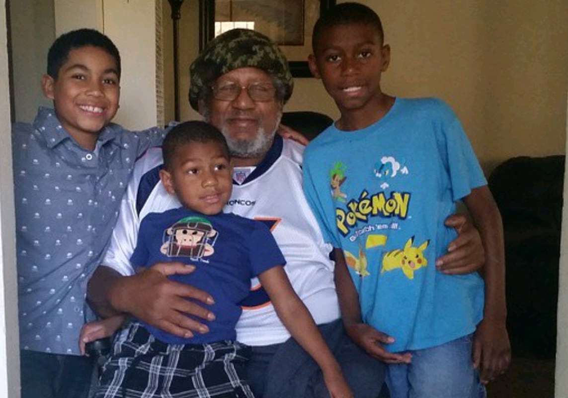 Alvin with 3 of his grandsons.