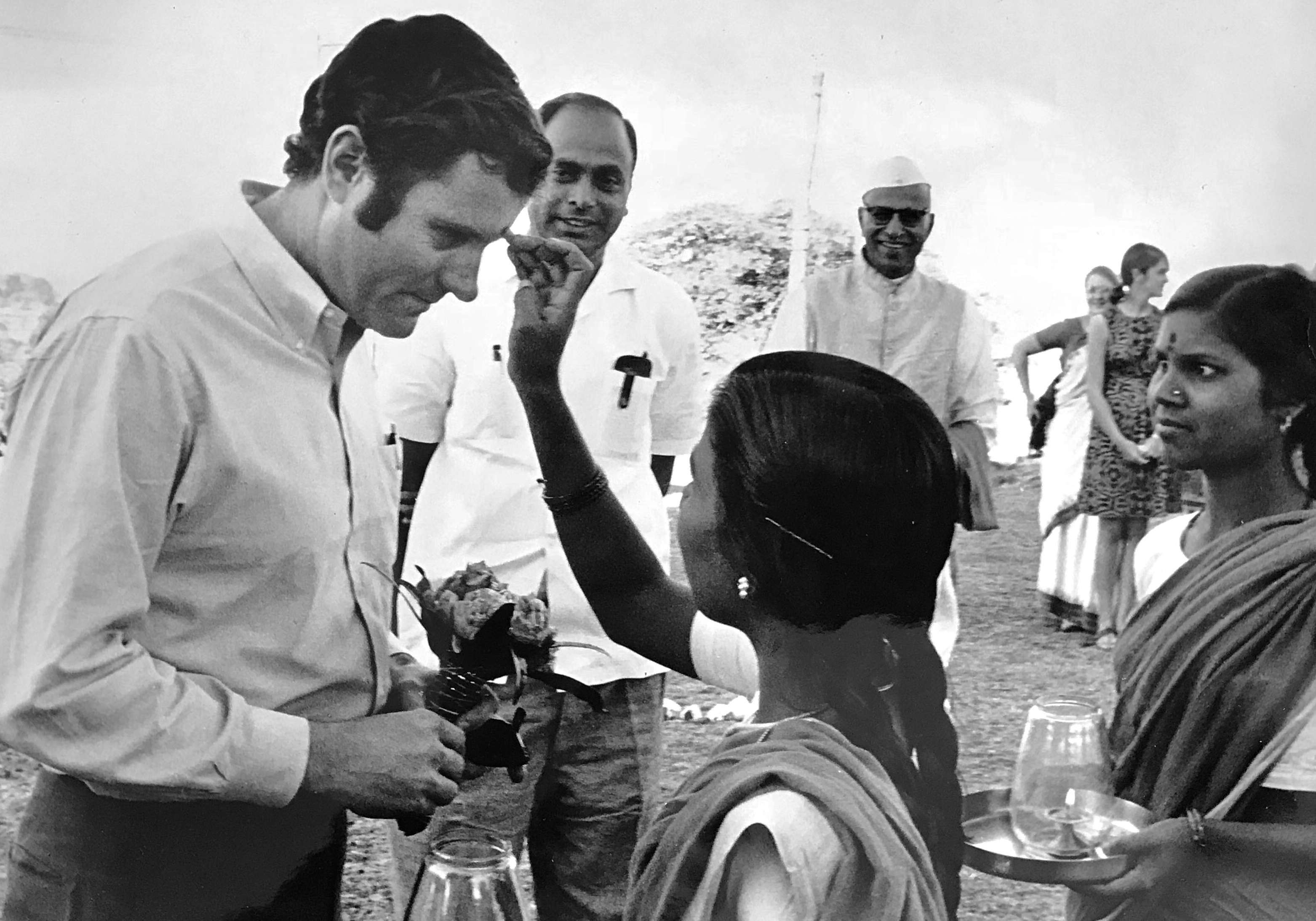 Joe on his first trip to India as Peace Corps Director.