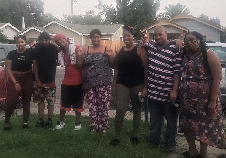 Alvin's  7 kids (left to right, youngest to oldest) Ariel, Alvin Jr, Michael, Angela, Denise, David, Deanna. 