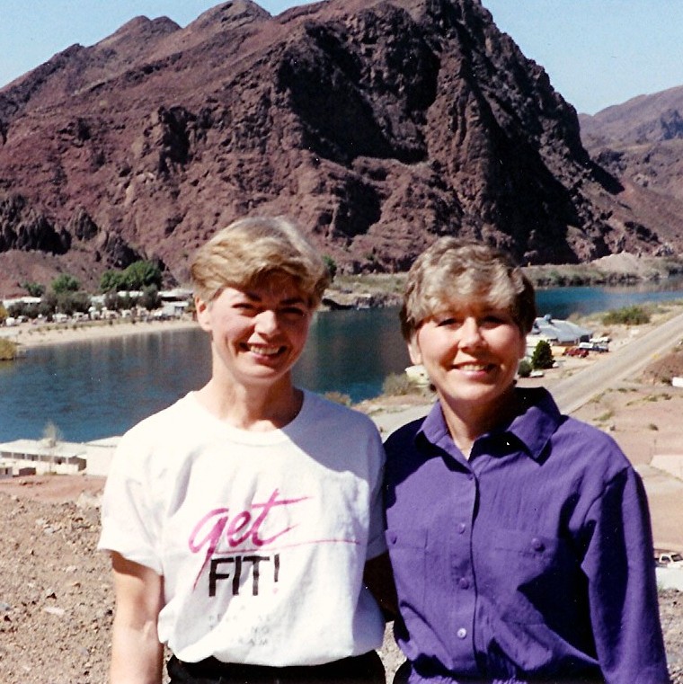 RuthAnne & Mom at the river