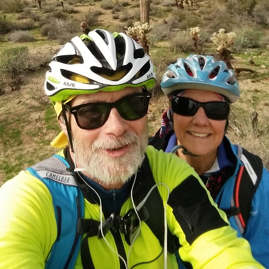 Mountain bike ride in the desert.