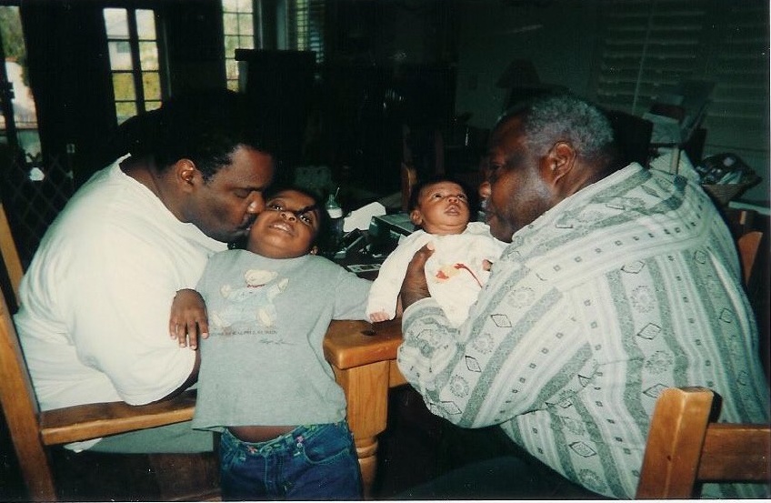 Dad meeting his first grandson Garnett II