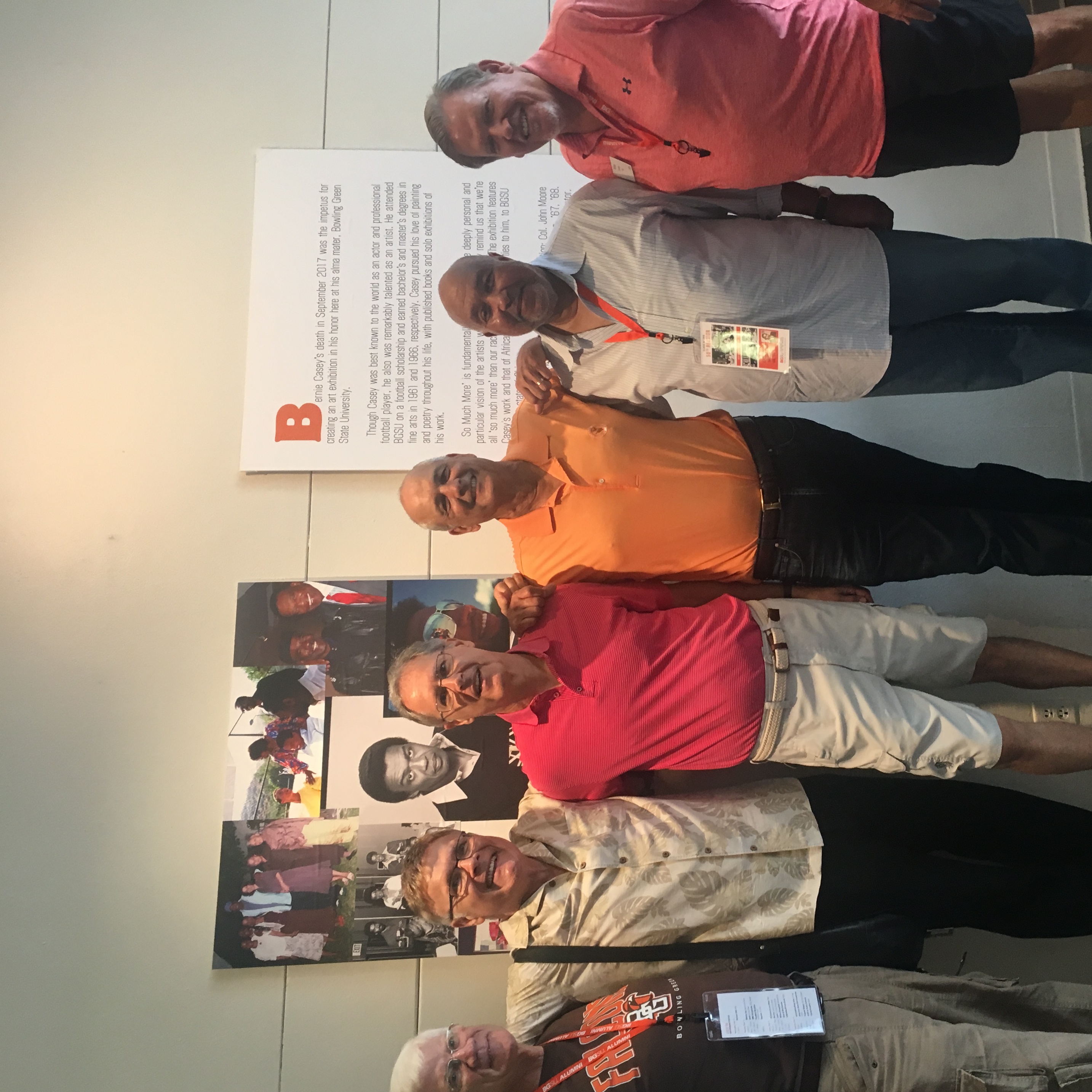 Our reunion.  
From left: Dan Kleman, Rick Hansen, Dale Saylor, Bruce Nyberg, Edward, Brian Dundon
