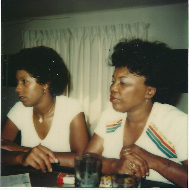 My Aunt Claudia and Mom...