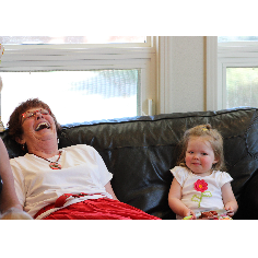 Mary Ann and granddaughter, Mira - April 2013