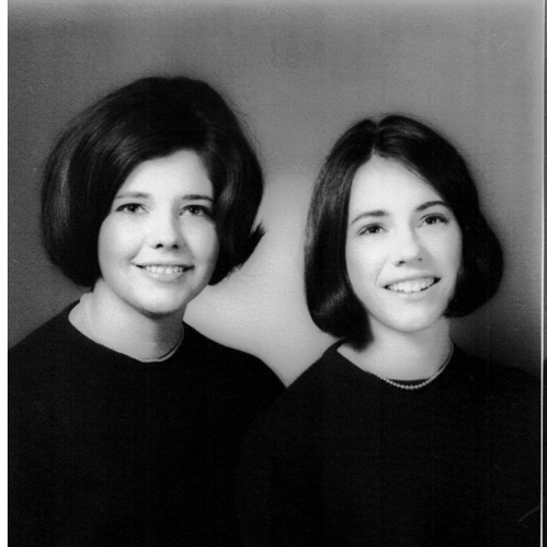 Mary Ann and her sister Alma, in the college years