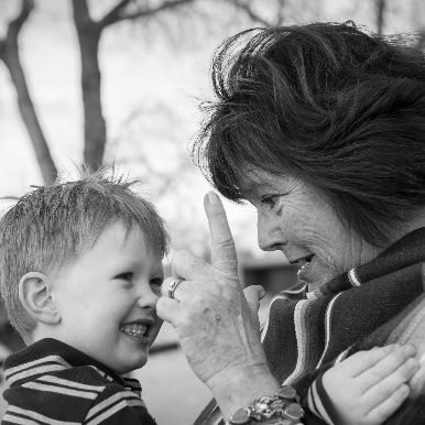 Mary Ann with grandson Vaughn - November 2016, Denver CO