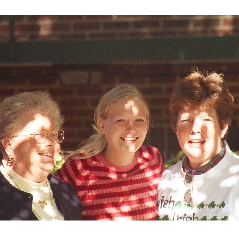 Mary Ann with Aunt Mary Zaleski, and daughter-in-law Hester - Summer 2003