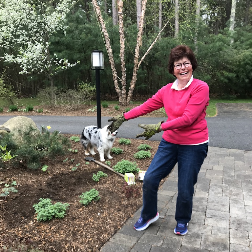 Mom gardening--one of her favorite activities