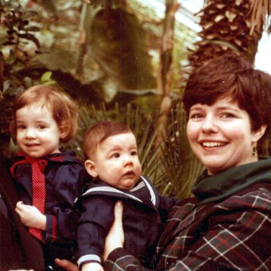 Mary Ann, Kate, and James, in 1978. Don was in the picture too but it was cropped by Blue Butterfly