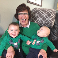Mimi with Leigh Stafford's twin boys