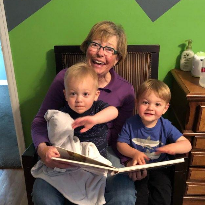 Mimi with Leigh Stafford's twin boys