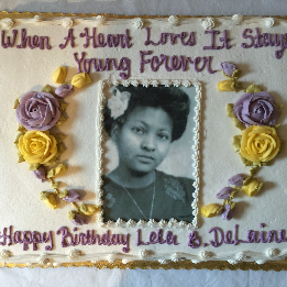Lela's 90th birthday cake