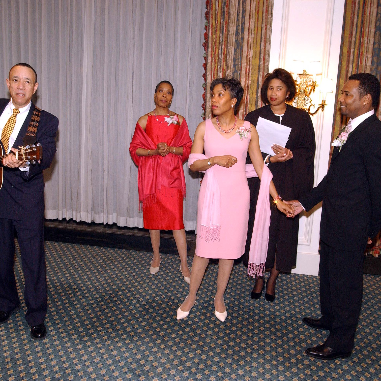 Here is Donal, entertaining at our wedding.. it made a special day even more special.  March 2004.