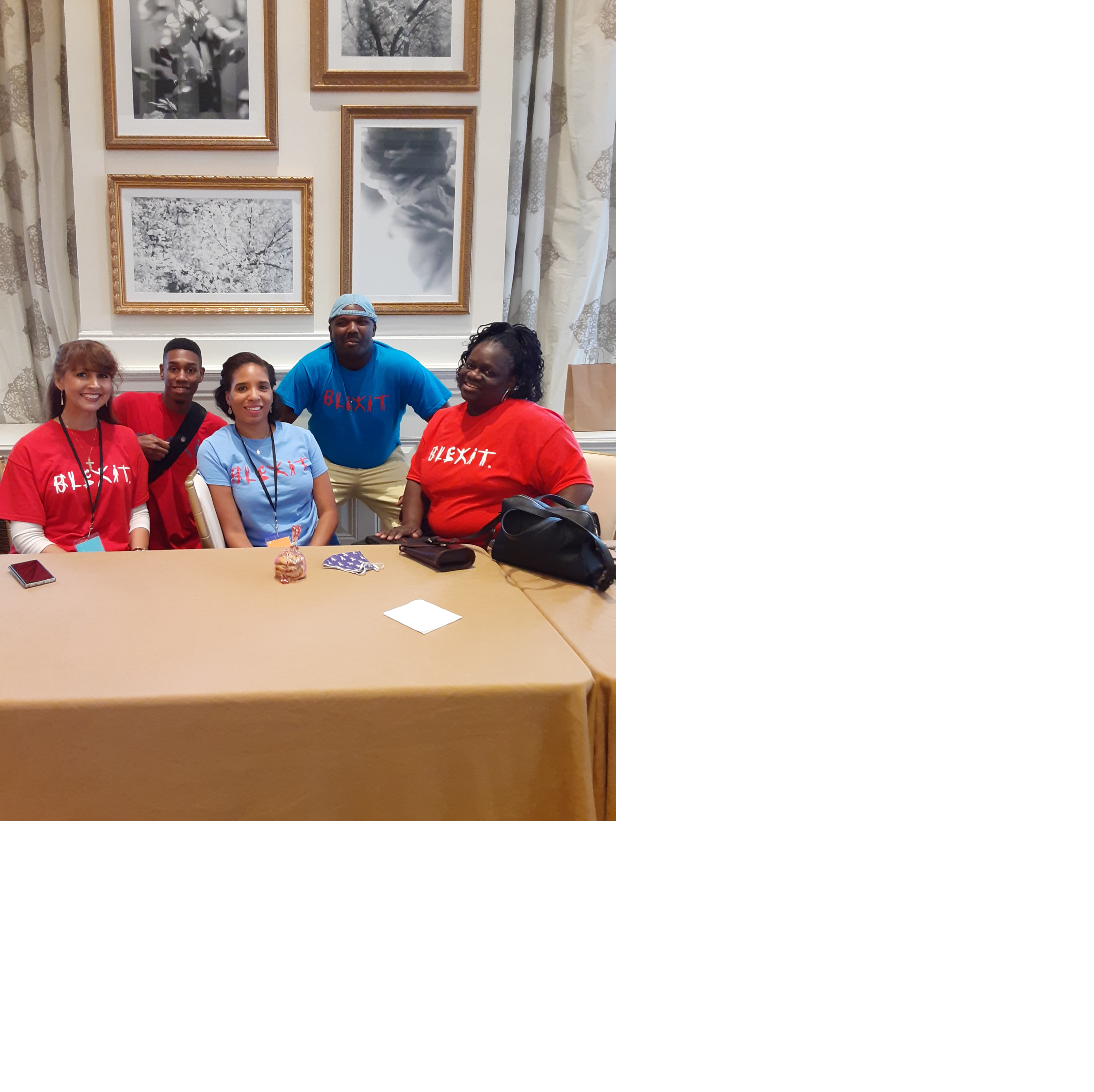 This was taken at a BLEXIT meeting in Washington, DC. My son is in the red BLEXIT shirt.

Daphne's BLEXIT family will miss her so much!