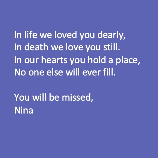 You were loved