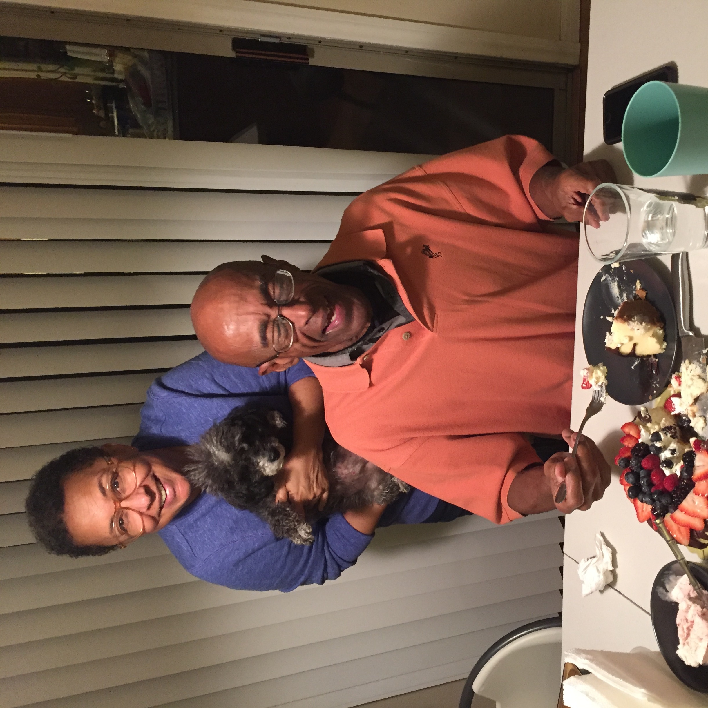 Dad’s seventh eight Birthday with my mother. With pet leo. In Vegas 2020.