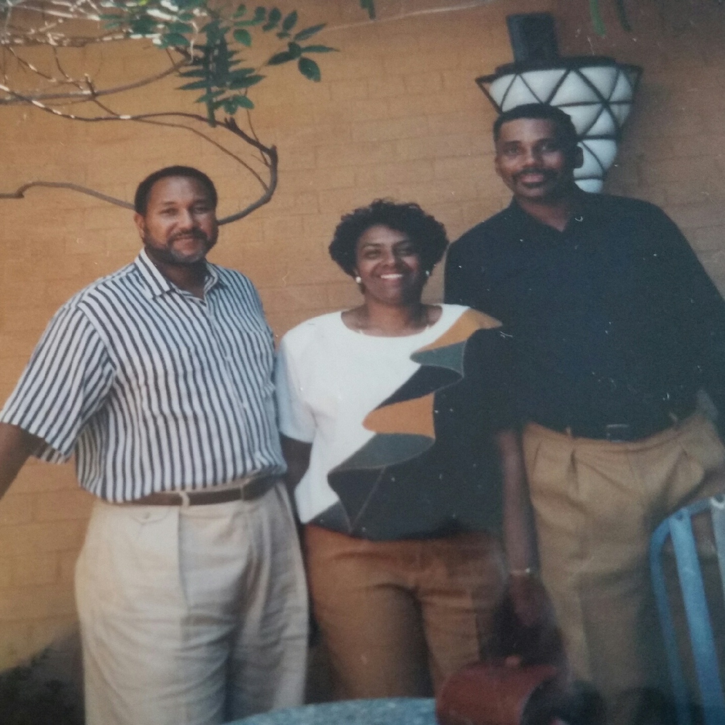 This is Edward, Charles and Gloria Harris in California’s wine country