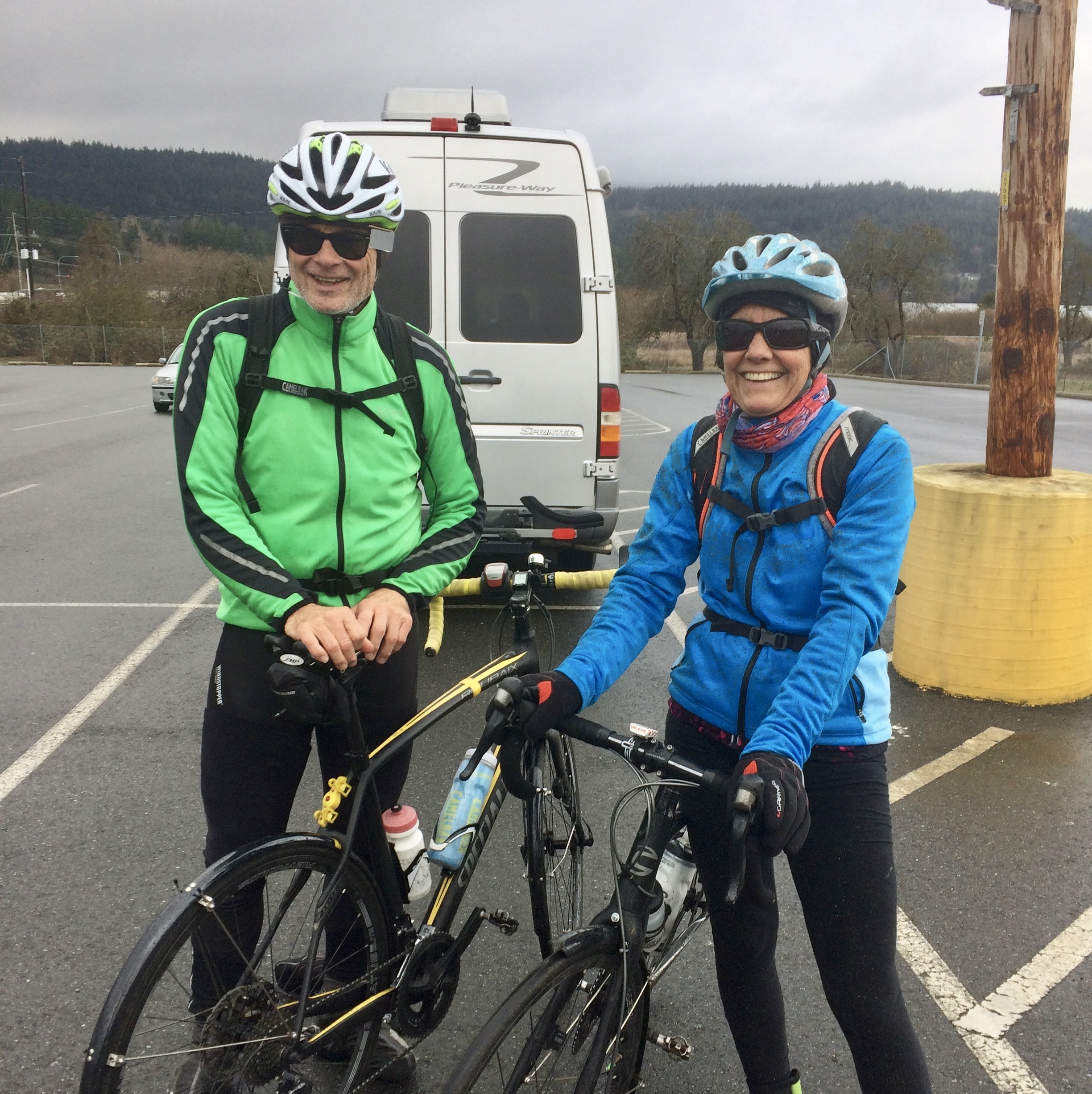 Marty & Anita, December 19, 2016.  Anacortes Park & Ride.
