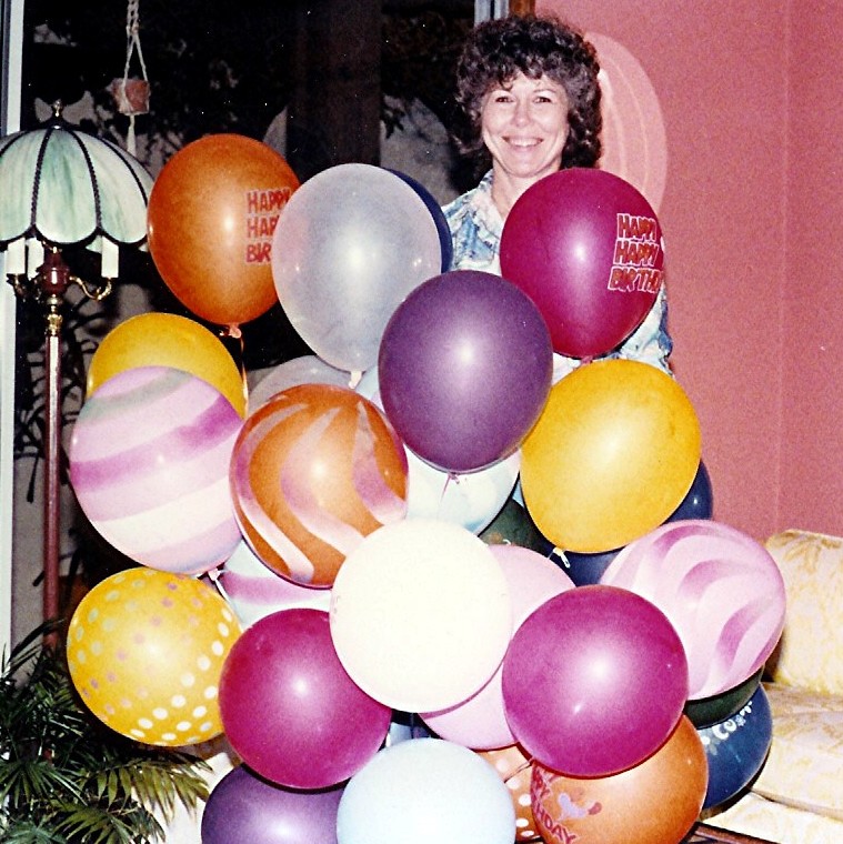 My Mom LOVED balloons! Can you tell?