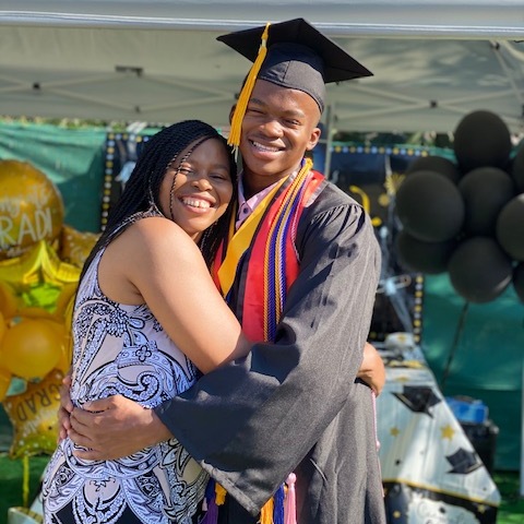 mom and me --graduation