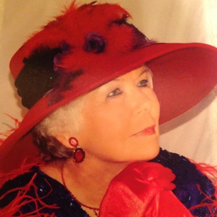 Beautiful Mom in her Red Hat!