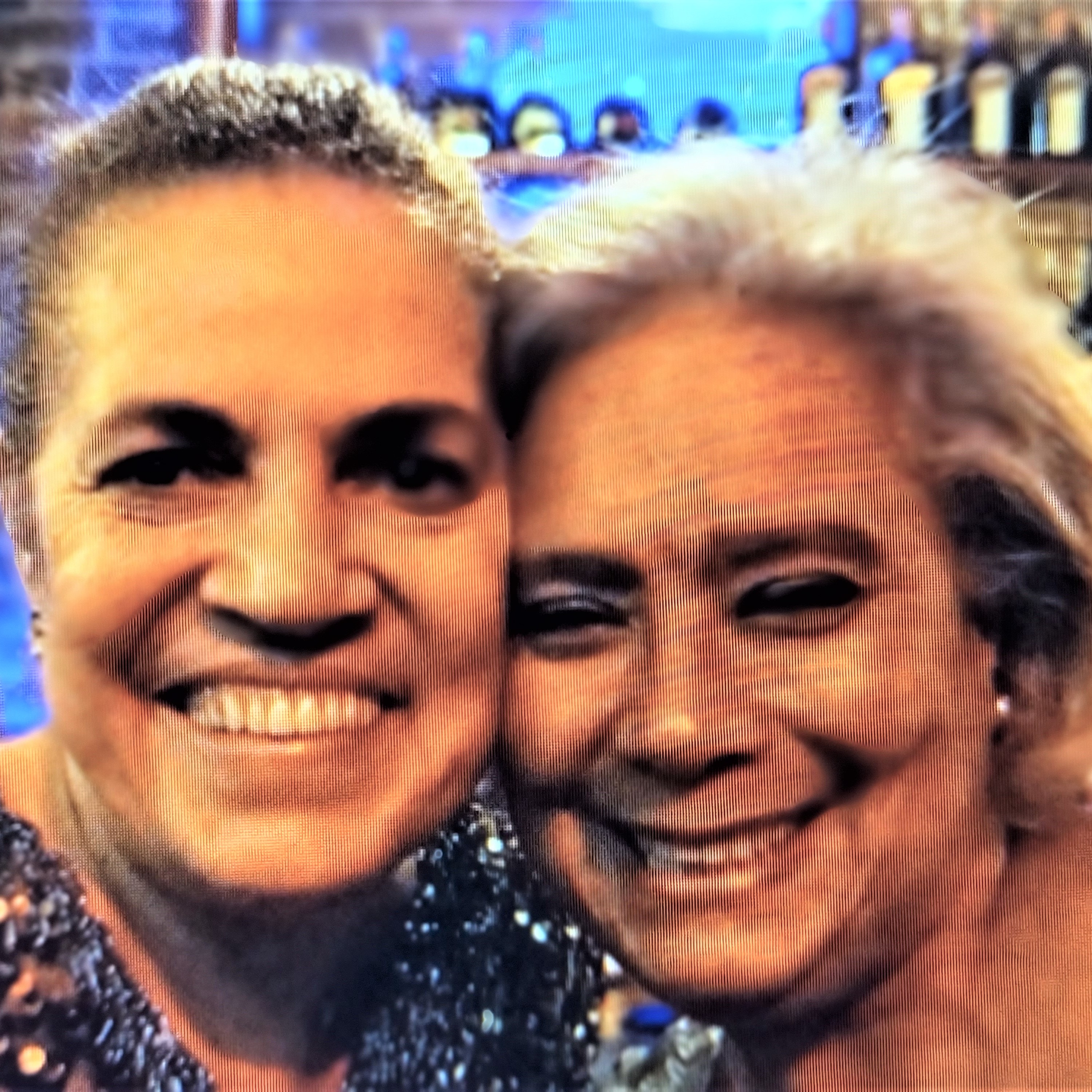 Rochon with her friend Sevara Cruzat