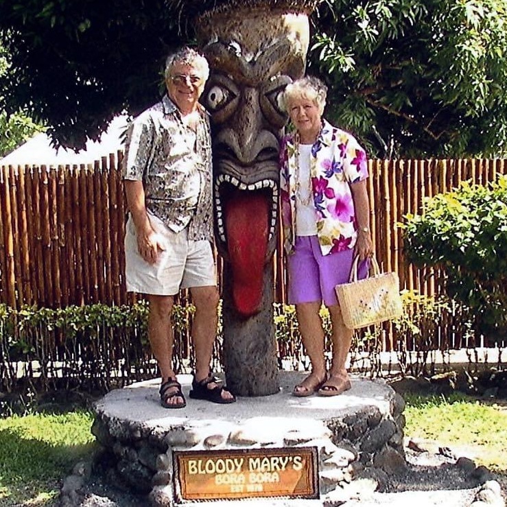 Mom & Dad in Bora Bora!