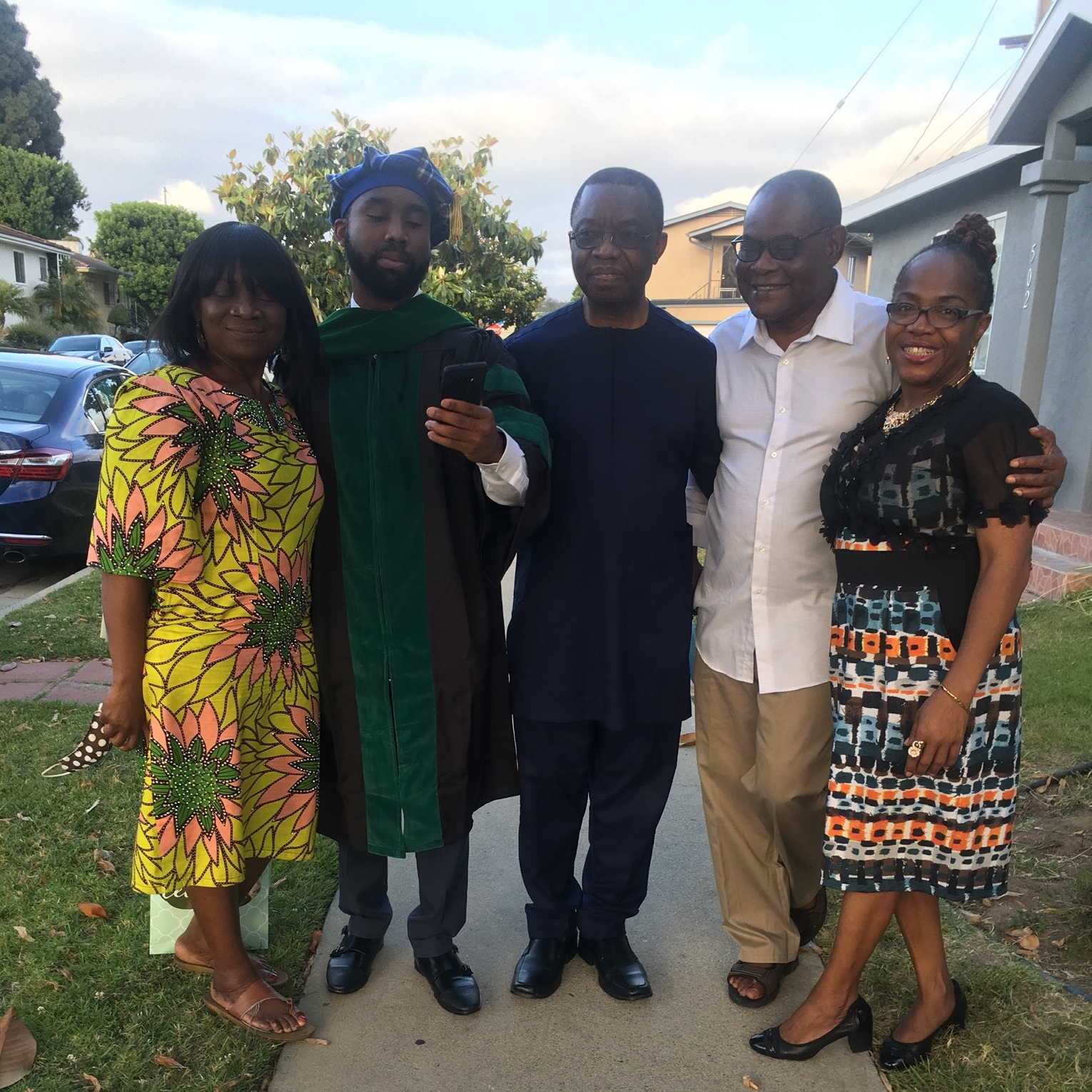 Celebrating Chinedu’s Graduation from Medical School.
