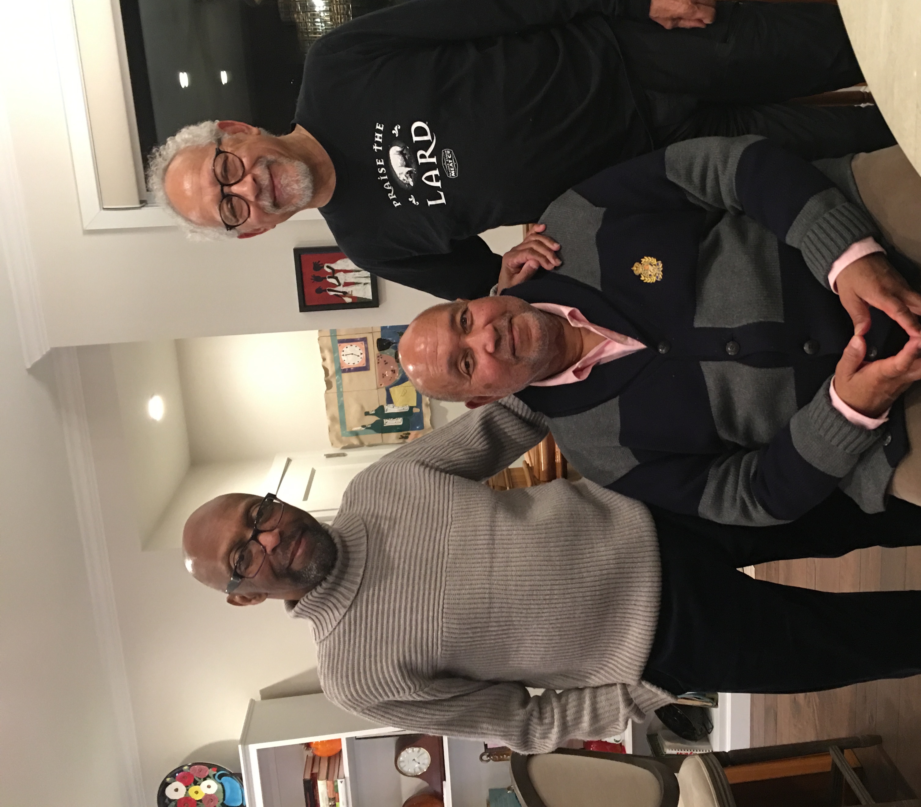 Edward Sewell with friends.