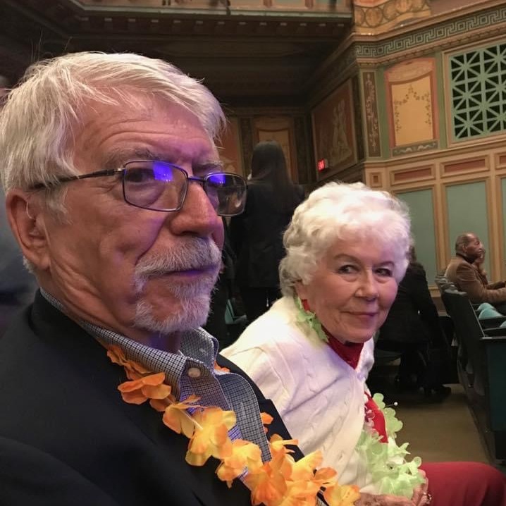 Celebrating Mom’s 85th birthday at a Johnny Mathis concert!