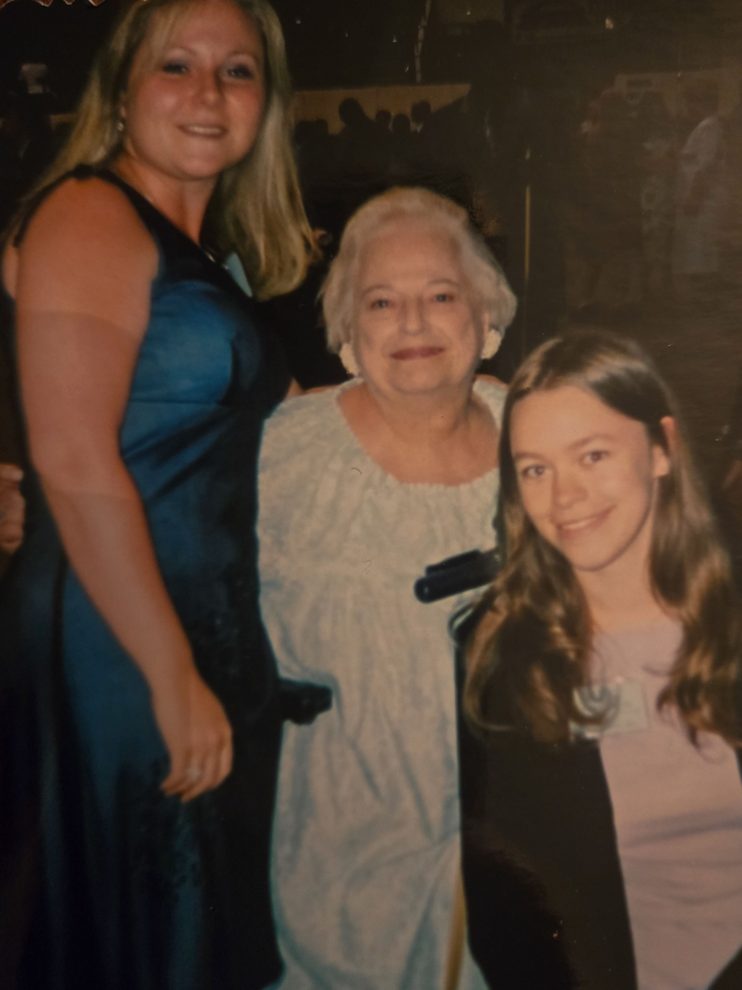 Margie with Tiffany and Heidi Quinn.