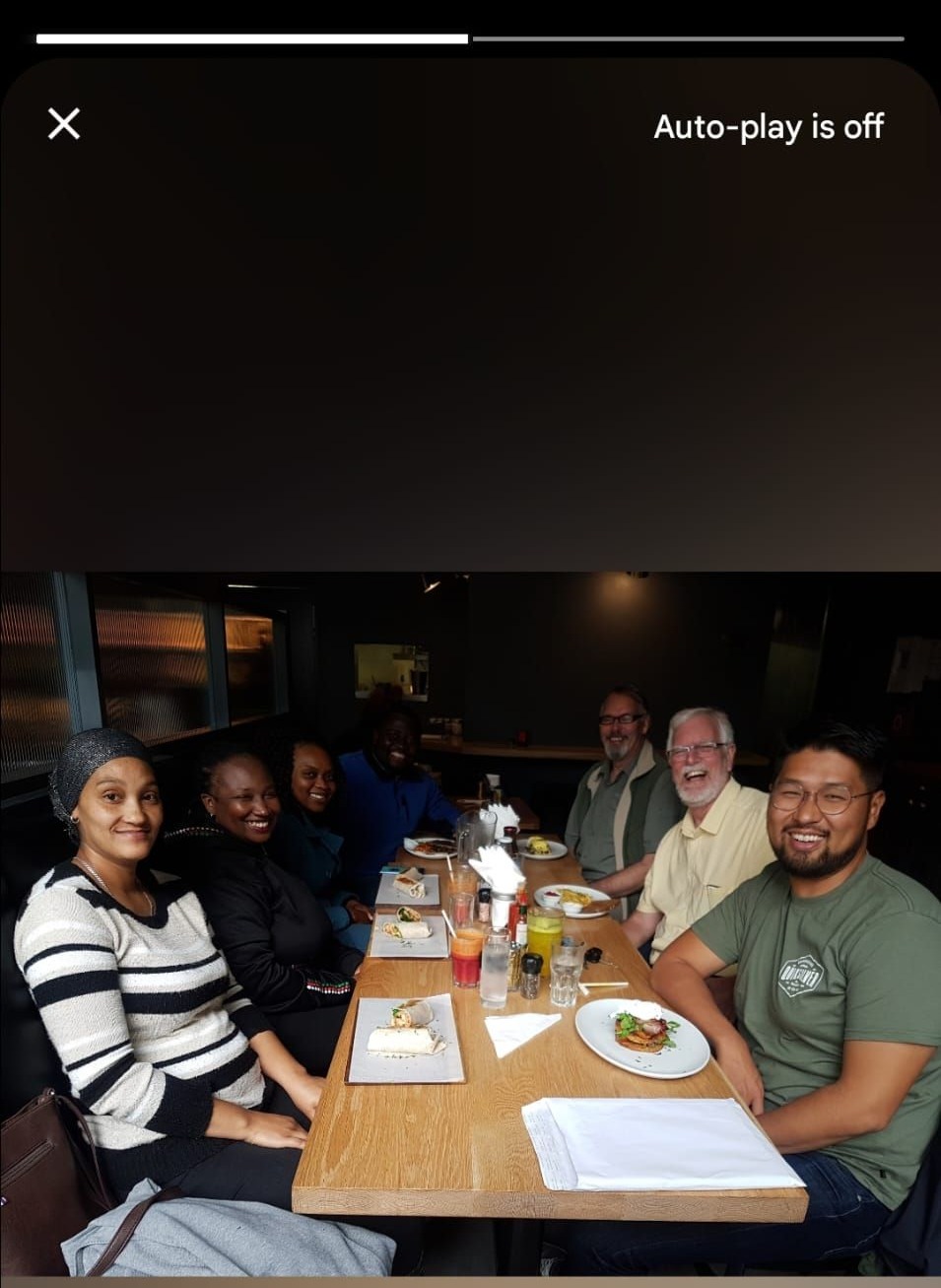 Last meal with staff at Mowbray