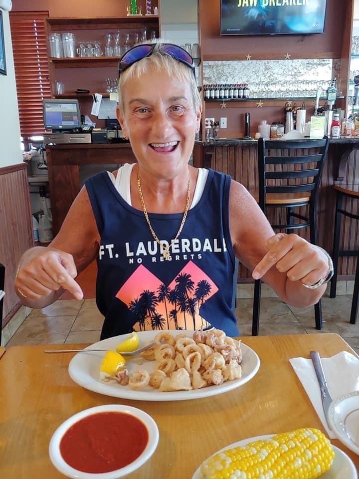 Enjoying lunch in Freeport,NY