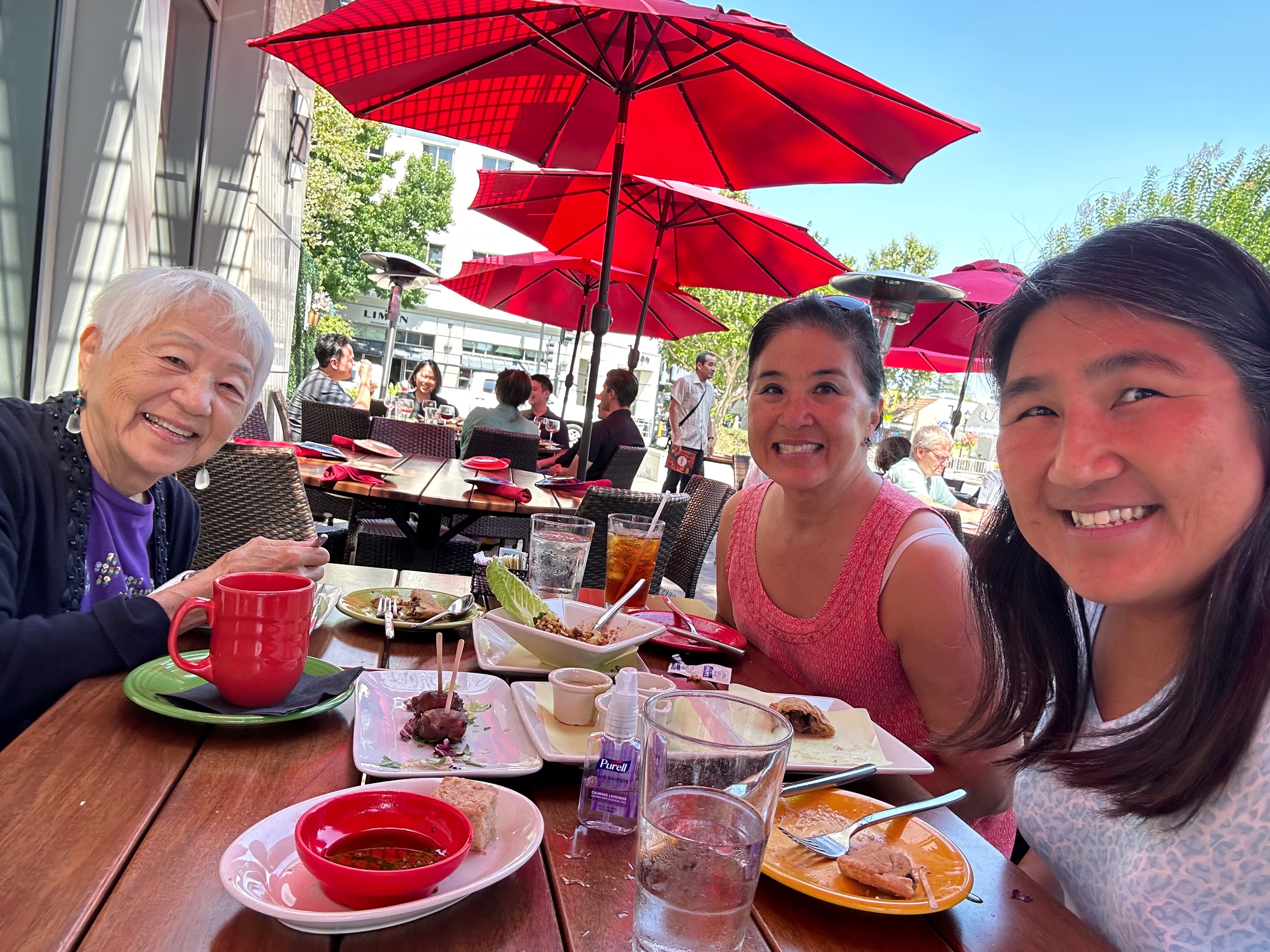 I knew Kiyo for years (decades) through my friendship with Debra and Craig and Jayna and Trisha - but this was the day that we went to lunch I heard so many stories about her amazing life. Kiyo is always so positive and happy and strong and her legacy lives on through her daughters and their amazing families!