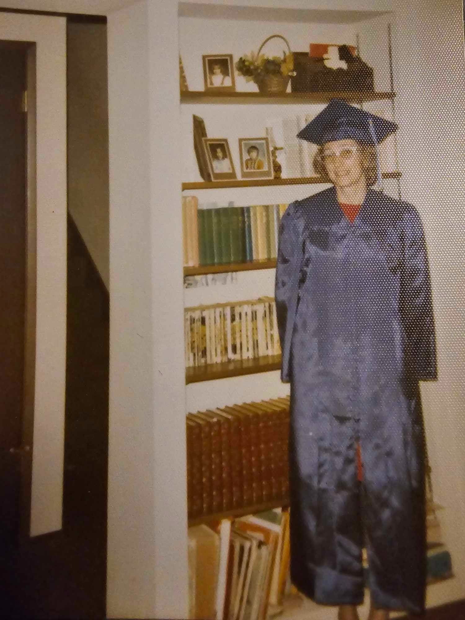 Grandma graduating from highschool at Tacoma community College. This goes to show her dedication to her passion for the school system of almost 21yrs and making sure all us kids had good grades and stayed in school the best she could.