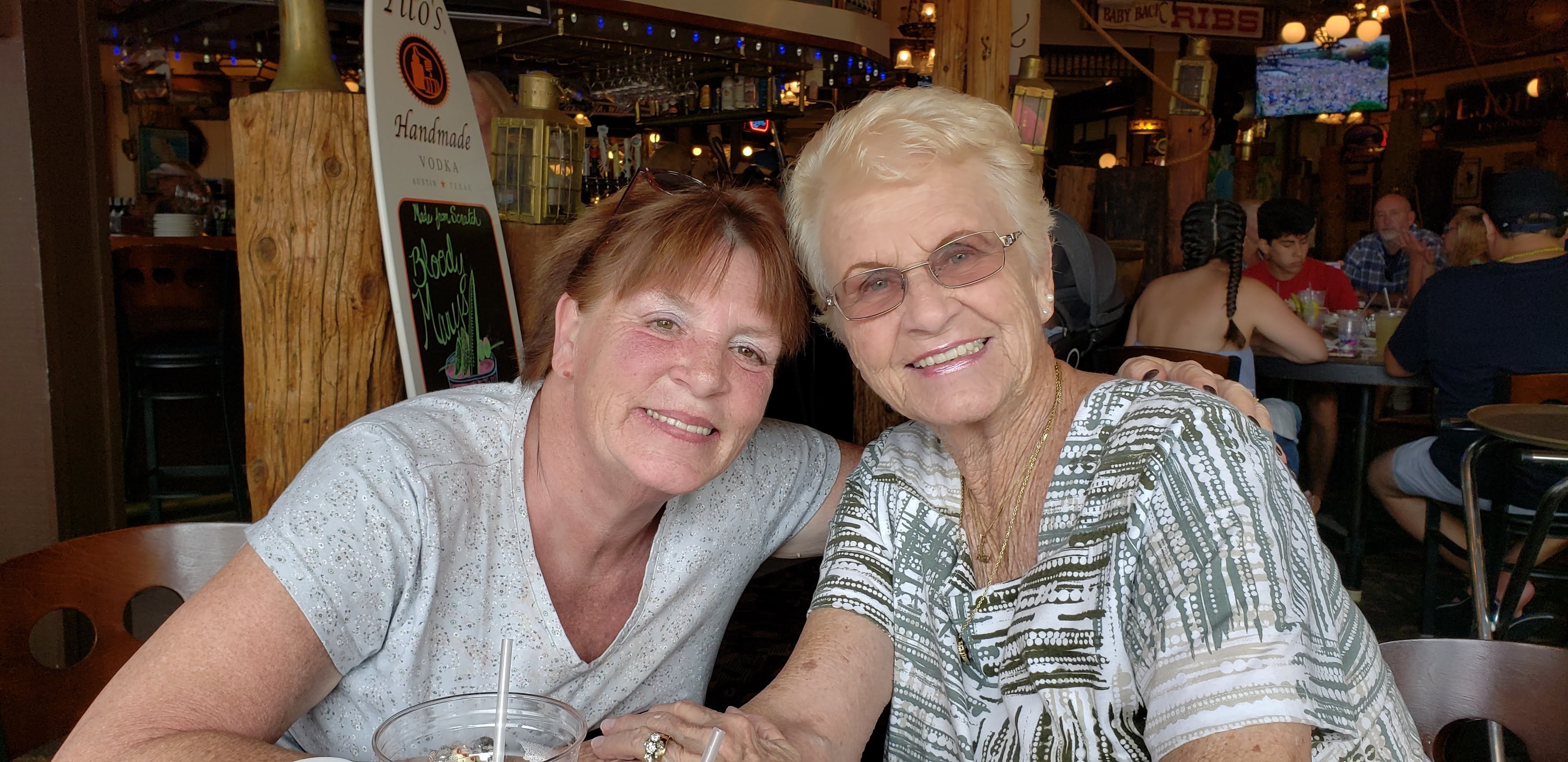 Mom and Cindy, great picture! Fun day!