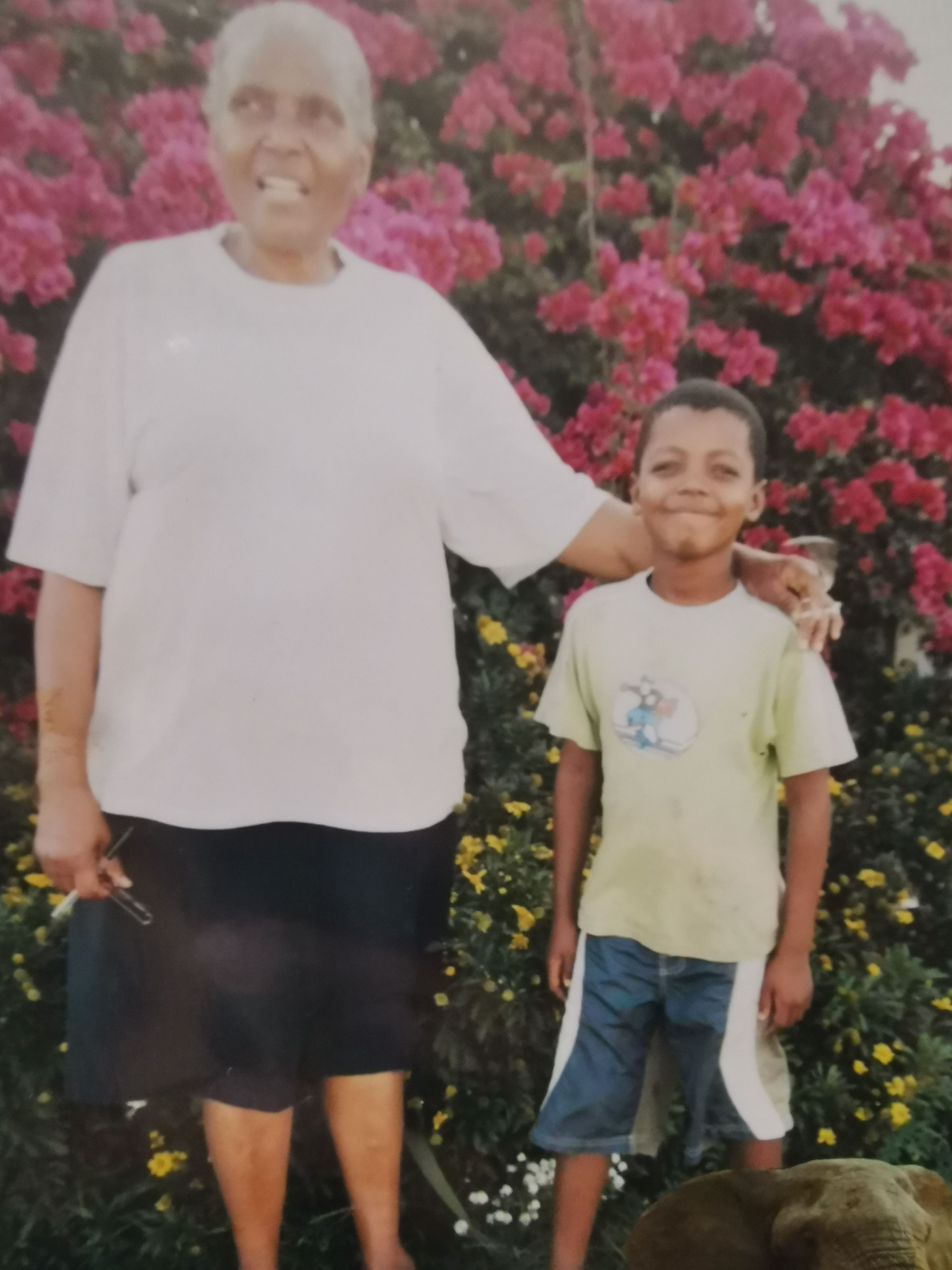 Gogo with her grandson-Mpilo.