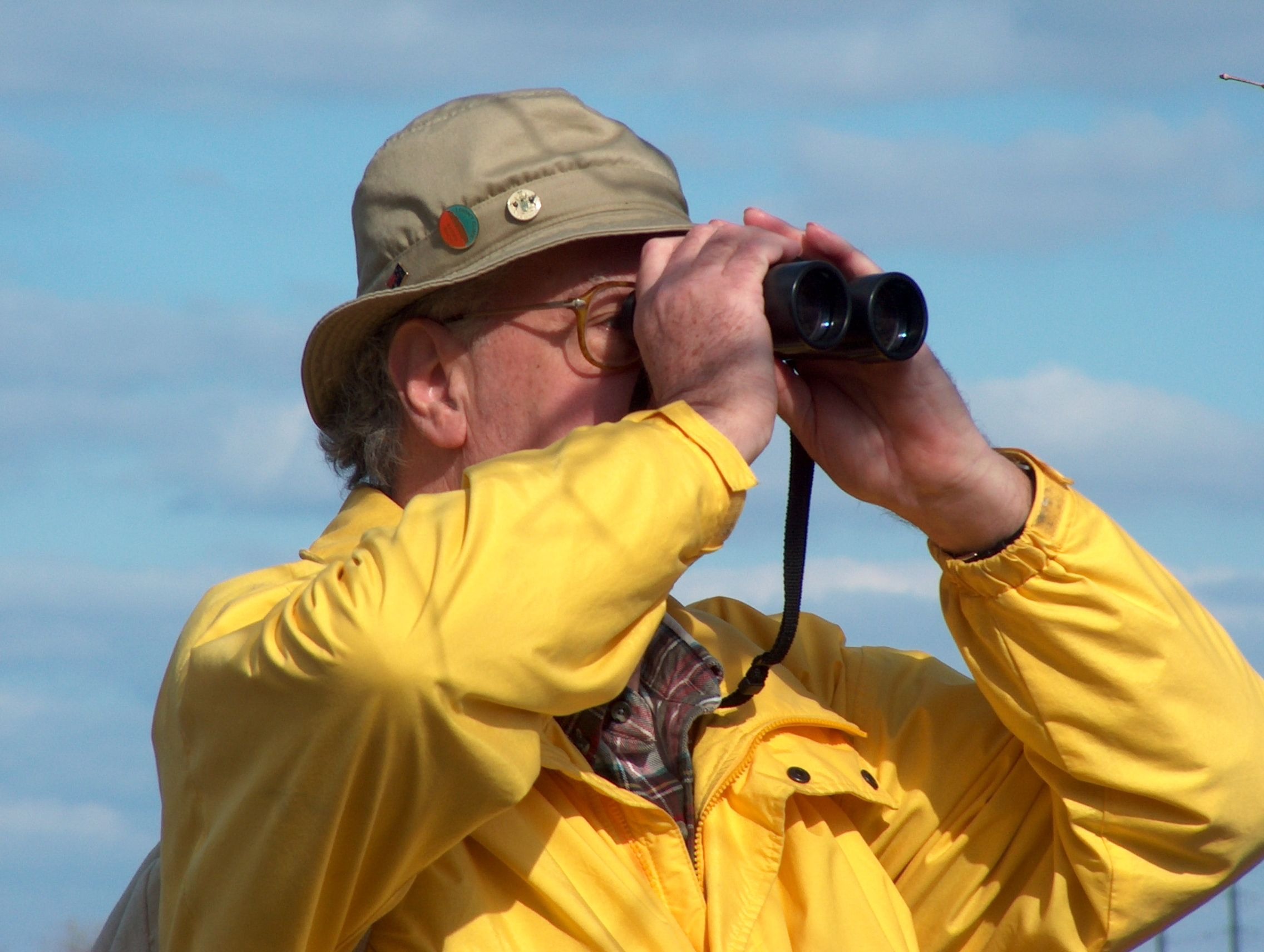 Birding on the Potomac River, February 2004.