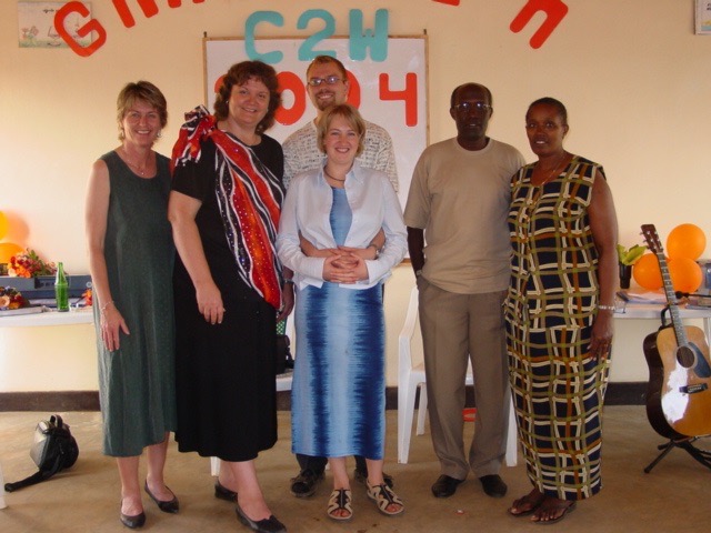 Celebrating the first C2W-Call2Worship seminar in Rwanda, 2004