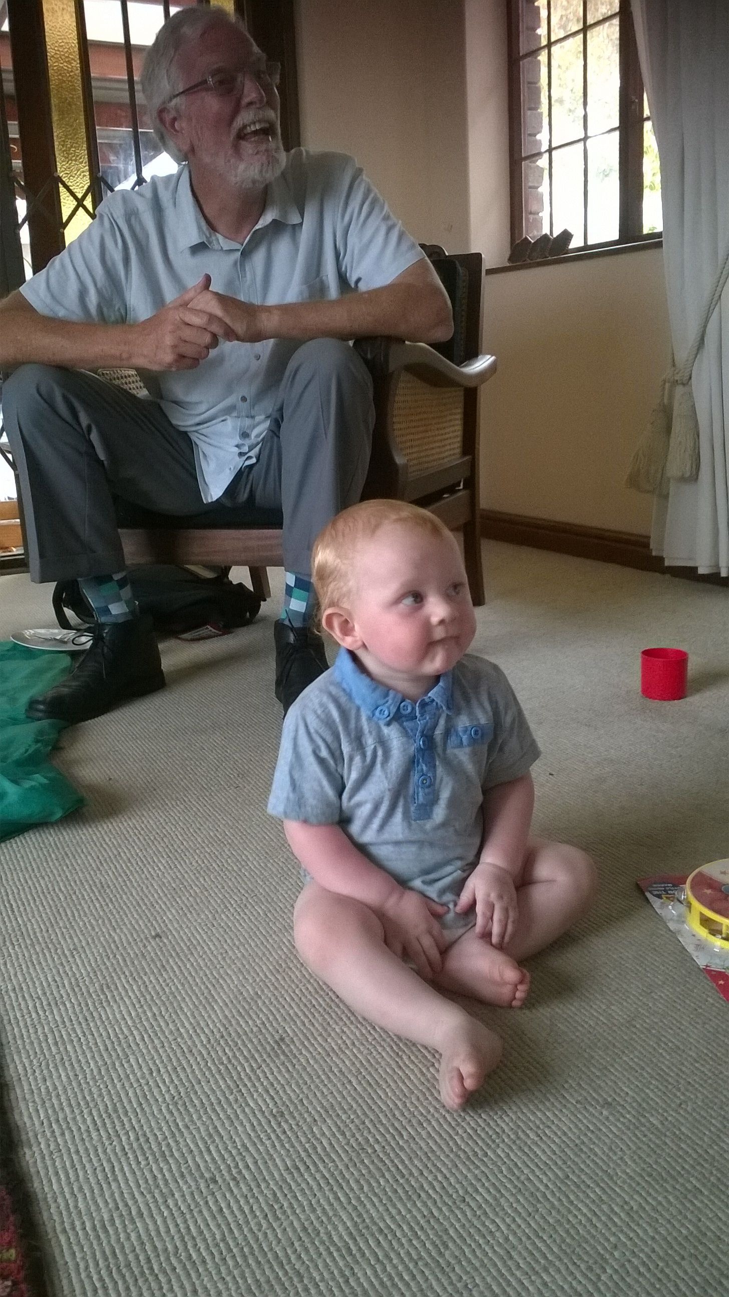 Dave at Joshua's first birthday party, 2018