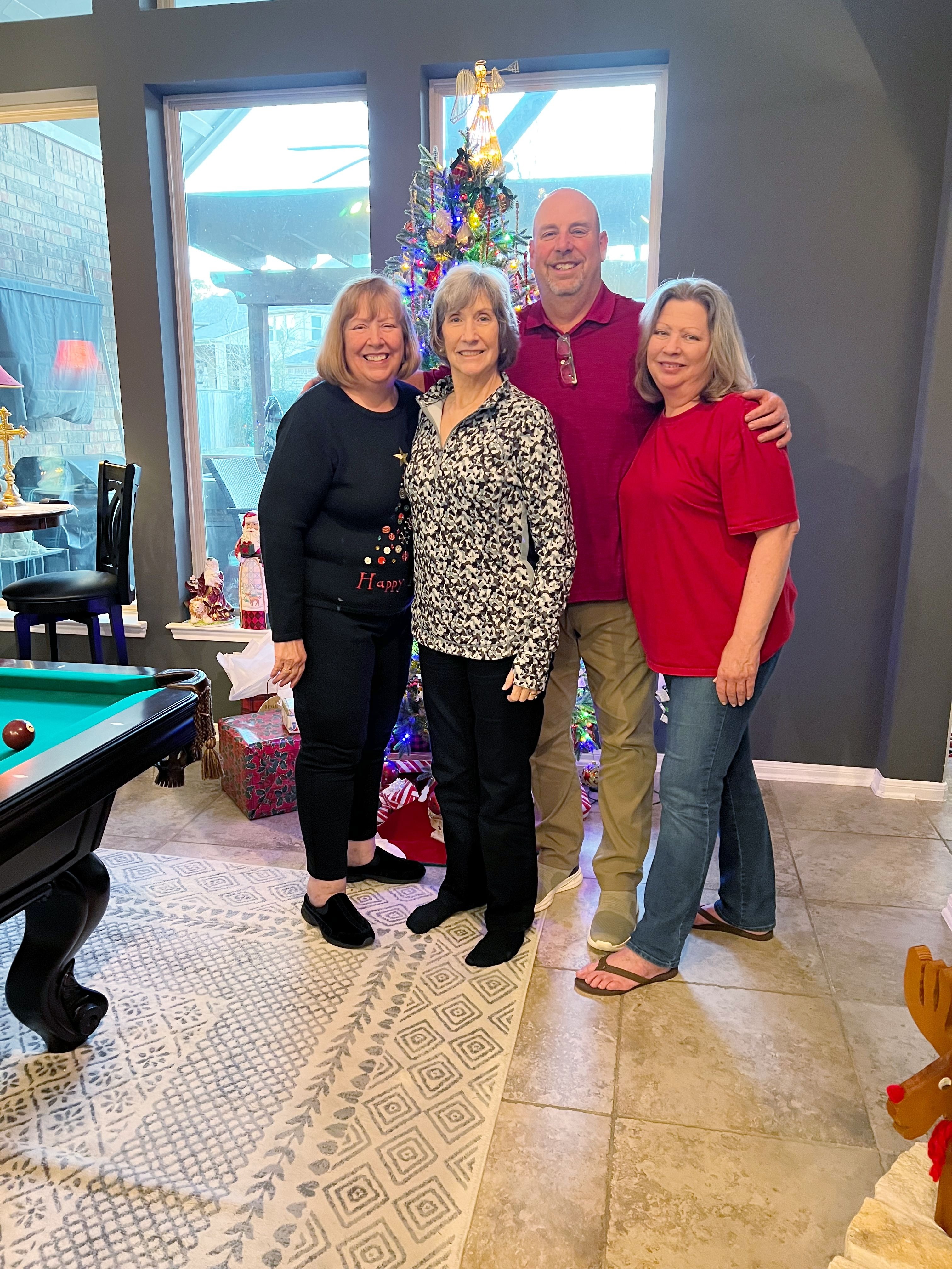 Christmas 2022, The Woodlands, Texas
Debbie, Pam, Doug, and Carol