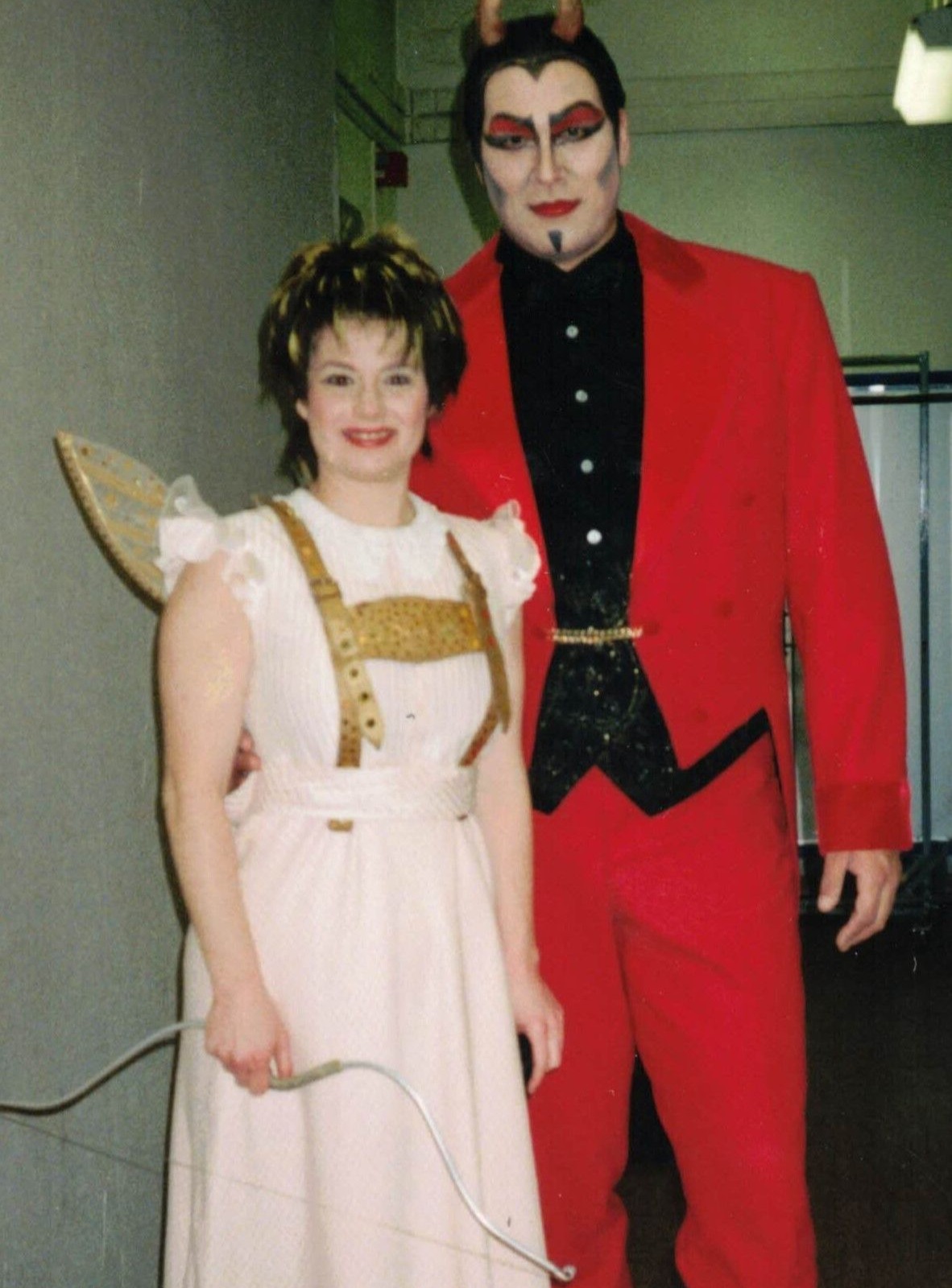 Alice as Amor, John as Pluto in "Orpheus in the Underworld" at the Brandenburg State Theater in Cottbus, Germany