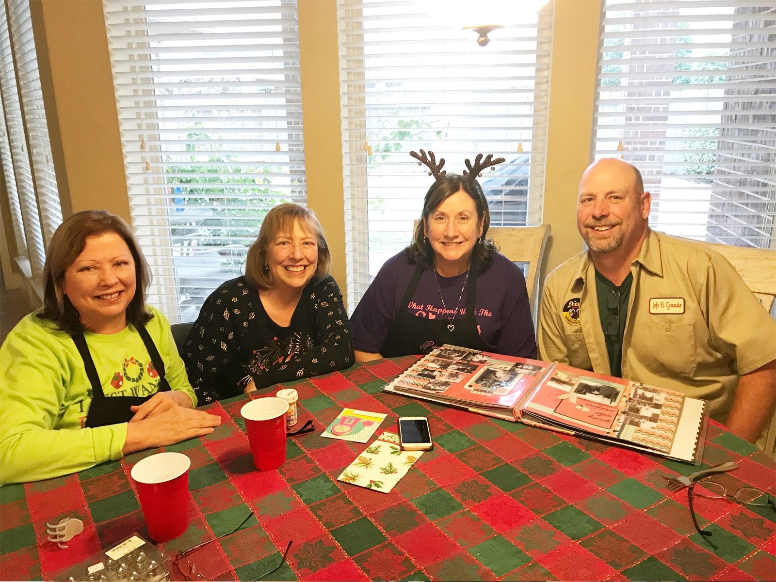 Carol, Debbie, Pam, and Doug, Houston, Texas, December 2019