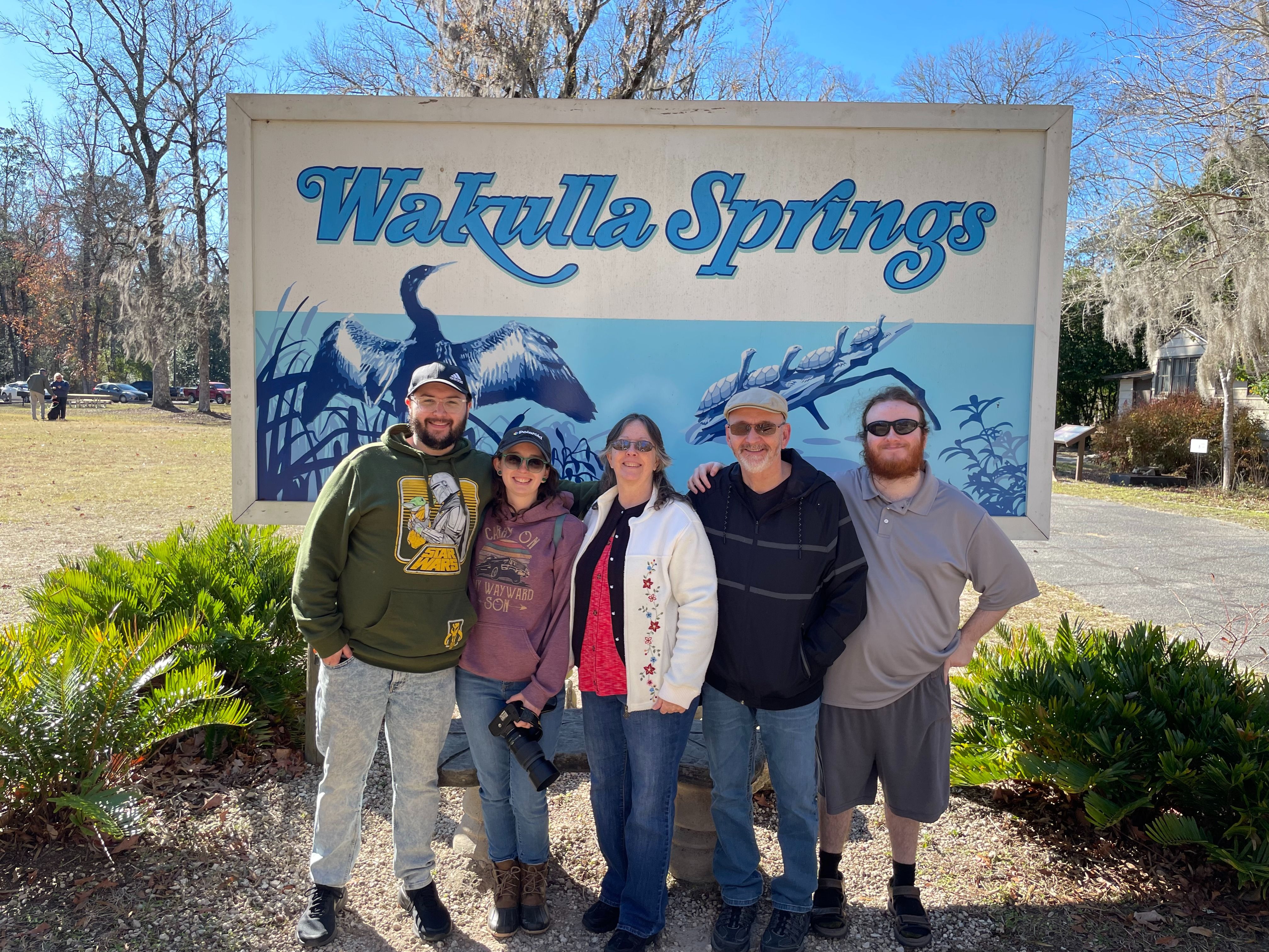 Scofield Family in Florida, 2024, exploring Wakulla Springs State Park