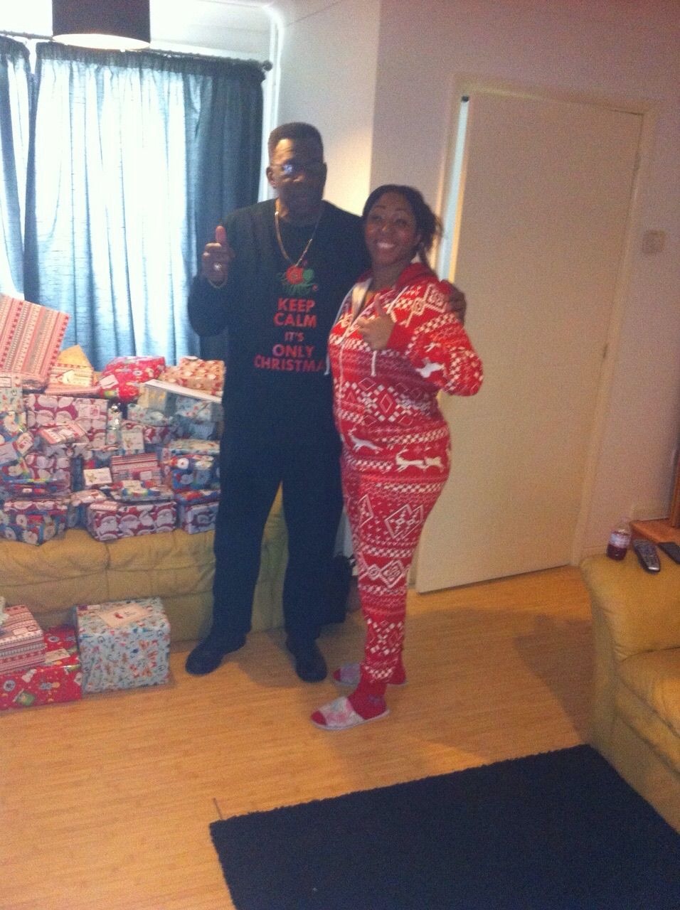 Andrea and Dad Christmas day
